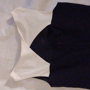 H & M Black and white A line dress, size 4